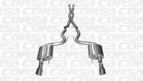 Exhaust System - Xtreme - Cat-Back - 3 in Diameter - 4.5 in Tips - Stainless - Natural - Ford Mustang 2015-17 - Kit Exhaust System - Xtreme - Cat-Back - 3 in Diameter - 4.5 in Tips - Stainless - Natural - Ford Mustang 2015-17 - Kit