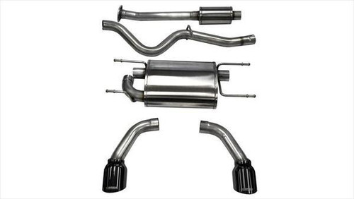 Exhaust System - Sport - Cat-Back - 2.5 in Diameter - Single 4.5 in Dual Tips - Stainless - Black Pro-Series Tips - Scion FR-S / Subaru BRZ / Toyota 86 Coupe 2012-17 - Kit Exhaust System - Sport - Cat-Back - 2.5 in Diameter - Single 4.5 in Dual Tips - Stainless - Black Pro-Series Tips - Scion FR-S / Subaru BRZ / Toyota 86 Coupe 2012-17 - Kit