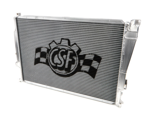 Radiator - 22.938 in in W x 2.375 in D - Triple Pass - Driver Side Inlet - Passenger Side Outlet - Aluminum - Polished - BMW M3 2001-06 - Each