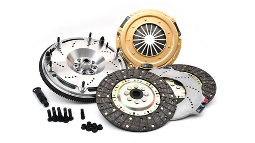 Clutch Kit - SST - Dual Disc - 10.4 in Diameter - 1 in x 23 Spline - Solid Hub - Steel Flywheel - Organic - Ford Mustang 2018-20 - Kit