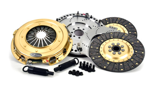 Clutch Kit - SST - Dual Disc - 10.4 in Diameter - 1-1/8 in x 26 Spline - Solid Hub - Steel Flywheel - Organic - Mopar Gen III Hemi - Kit