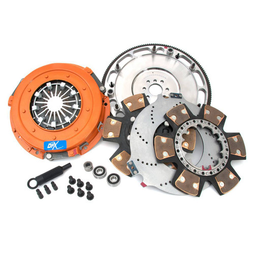 Clutch Kit - DYAD XDS - Dual Disc - 10.4 in Diameter - 1-1/8 in x 26 Spline - Sprung Hub - Steel Flywheel - Cerametallic - GM F-Body 1998-2002 - Kit