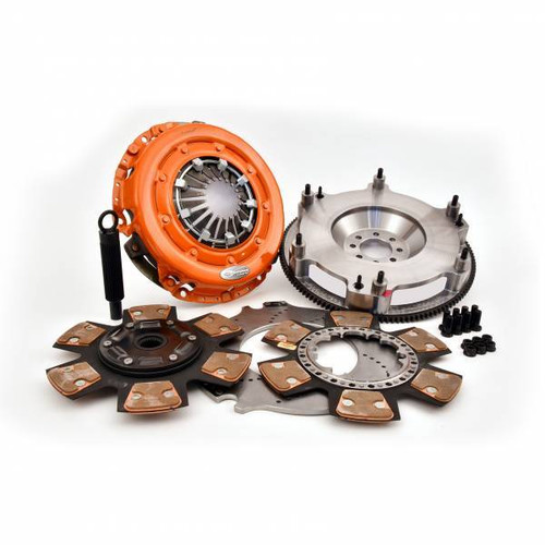 Clutch Kit - DYAD XDS - Dual Disc - 10.4 in Diameter - 1-1/8 in x 26 Spline - Sprung Hub - Steel Flywheel - Cerametallic - Dodge Challenger 2009-18 - Kit