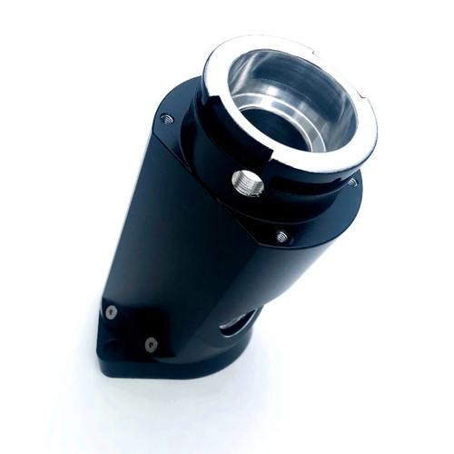 Water Neck - 45 Degree - 12 AN Female O-Ring - Filler Neck - O-Ring - Hardware - Aluminum - Black Paint - Each