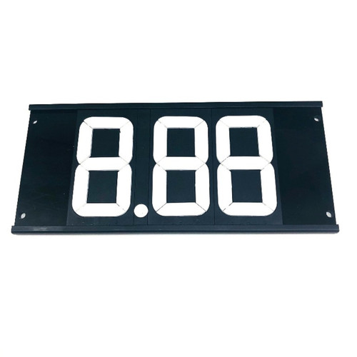 Dial-In Board - Flip-A-Dial - 3 Digit - Aluminum - Black Powder Coat - Each