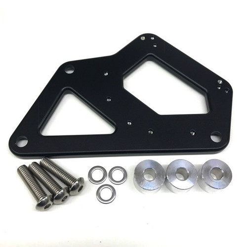 Ignition Coil Bracket - U-Core Style - Hardware Included - Aluminum - Black Powder Coat - MSD Pro Power / HVC / HVC II Coils - Big Block Chevy - Each