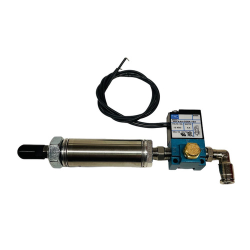 Shifter Solenoid - Co2 / Air - 12-16V - Ram / Vent / Fittings Included - Stainless - Natural - Titan / B&M Bandit / Biondo Style 2 Speed Shifters - Each