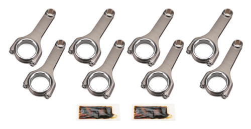 Connecting Rod - H Beam - 5.850 in Long - Bushed - 7/16 in Cap Screws - ARP2000 Bolt - Small Block Chevy - Set of 8 Connecting Rod - H Beam - 5.850 in Long - Bushed - 7/16 in Cap Screws - ARP2000 Bolt - Small Block Chevy - Set of 8