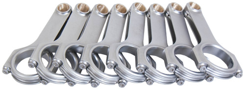 Connecting Rod - H Beam - 5.780 in Long - Bushed - 7/16 in Cap Screws - 8740 Bolt - Forged - Steel - Ford Cleveland - Set of 8 Connecting Rod - H Beam - 5.780 in Long - Bushed - 7/16 in Cap Screws - 8740 Bolt - Forged - Steel - Ford Cleveland - Set of 8