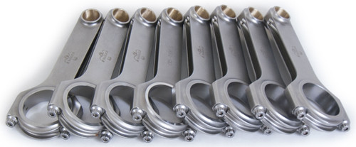 Connecting Rod - H Beam - 7.100 in Long - Bushed - 7/16 in Cap Screws - 8740 Bolt - Forged - Steel - Big Block Chevy / Oldsmobile V8 - Set of 8