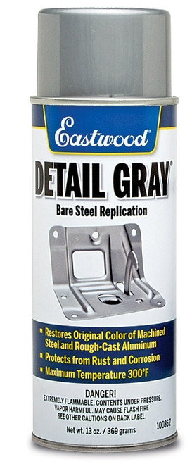 Paint - Detail Gray - Acrylic Lacquer - Steel Gray - 13 oz Aerosol - Each