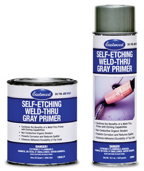 Primer - Self Etching - Weld Thru - Acrylic Enamel - Gray - 16 oz Aerosol - Each Primer - Self Etching - Weld Thru - Acrylic Enamel - Gray - 16 oz Aerosol - Each
