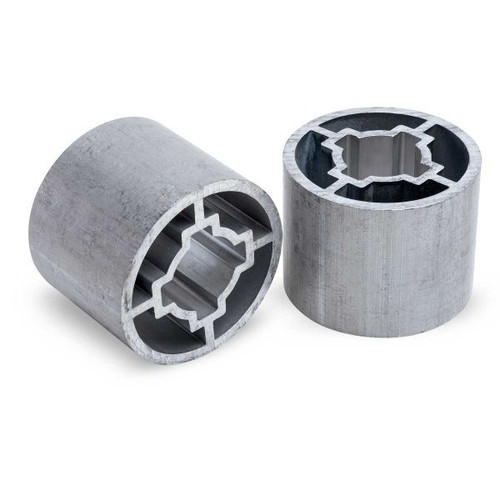Electric Sander Spacer - Contour SCT - 1.9 in Diameter - 1.5 in Wide - 3/4 in Keyed Shaft - Aluminum - Natural - Pair