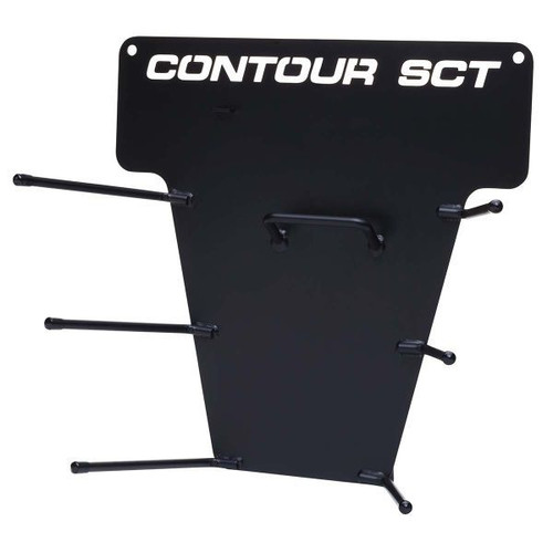 Tool Rack - Contour SCT - Wall Mount - 16-15/16 in x 17-1/8 in - Steel - Black Powder Coat - Each