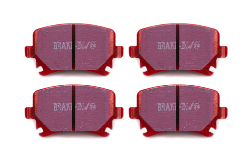 Brake Pads - Red Stuff - High Friction - Rear - Ceramic - Audi / Volkswagen Midsize Car 2004-18 - Set of 4