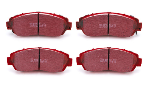 Brake Pads - Red Stuff - High Friction - Front - Ceramic - Various Acura / Honda / Subaru Applications 2007-23 - Set of 4