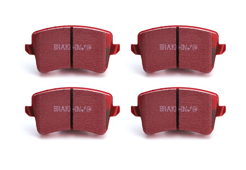 Brake Pads - Red Stuff - High Friction - Rear - Ceramic - Audi Midsize Car 2007-23 - Set of 4 Brake Pads - Red Stuff - High Friction - Rear - Ceramic - Audi Midsize Car 2007-23 - Set of 4