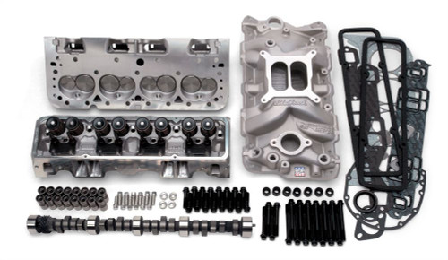 Top End Kit - E-Street - Power Package - Cylinder Heads / Camshaft / Gaskets / Hardware / Intake Manifold / Lifters - Aluminum - Natural - Small Block Chevy - Kit Top End Kit - E-Street - Power Package - Cylinder Heads / Camshaft / Gaskets / Hardware / Intake Manifold / Lifters - Aluminum - Natural - Small Block Chevy - Kit