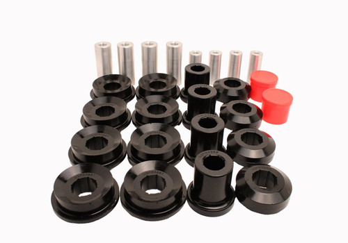Control Arm Bushing - Hyper-Flex - Front / Rear - Lower / Upper - Polyurethane / Steel - Black / Natural - Tesla Model S 2012-20 - Kit