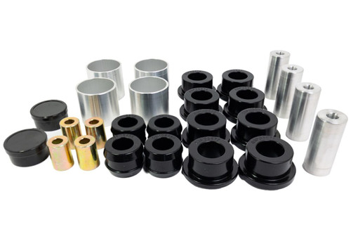 Trailing Arm Bushing - Hyper-Flex - Rear - Polyurethane / Steel - Black / Cadmium - Tesla Model S 2012-20 - Kit