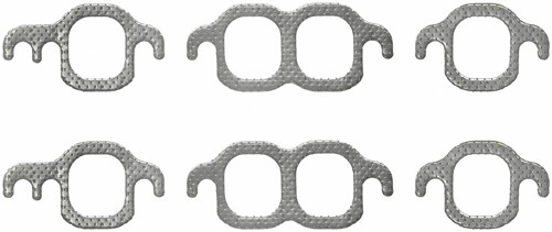 Exhaust Header / Manifold Gasket - 1.340 x 1.480 in Rectangle Port - Composite - Small Block Chevy - Kit