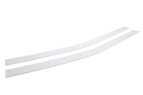 Wear Strip - ABC - 112 x 2.75 in - Plastic - White - Pair