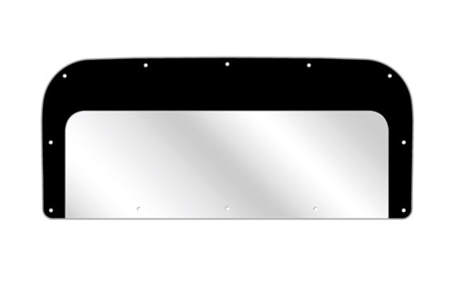 Windshield - 0.125 in Thick - Molded - Pre-Cut / Drilled - Blackout Border - Polycarbonate - 1934 Ford Coupe Legend - Each