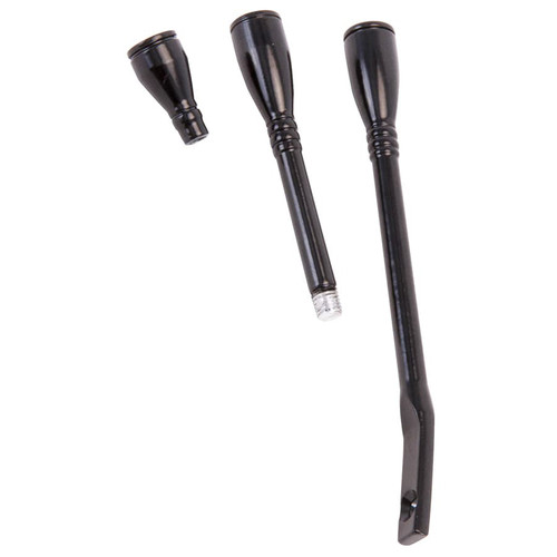 Steering Column Lever - Hazard / Turn Signal / Tilt - Aluminum - Black Powder Coat - Kit