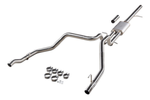 Exhaust System - Signature Series - Cat-Back - 2.5 in Diameter - Stainless - Natural - GM Fullsize Truck 2019-24 - Kit