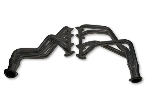 Headers - Full Length - 1.75 in Primary - 3 in Collector - Gaskets / Hardware Included - Steel - Black Paint - Ford FE-Series - Ford Fullsize Truck 1965-74 - Pair