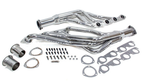 Headers - Full Length - 1.75 in Primary - 3 in Collector - Gaskets / Hardware Included - Steel - Metallic Ceramic - Big Block Chevy - GM A-Body / B-Body / F-Body 1964-74 - Pair