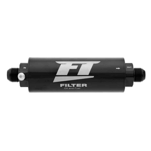 Fuel Filter - In-Line - 60 Micron - Stainless Element - 16 AN Male Inlet - 16 AN Male Outlet - Aluminum - Black Anodized - Each Fuel Filter - In-Line - 60 Micron - Stainless Element - 16 AN Male Inlet - 16 AN Male Outlet - Aluminum - Black Anodized - Each