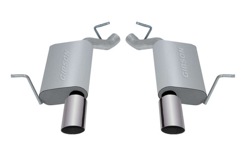 Exhaust System - Dual Exhaust - Axle-Back - 2.5 in Tailpipe - 4 in Tips - Aluminized - Polished Tips - Jeep Grand Cherokee 2011-20 - Kit