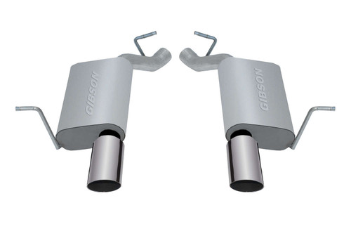 Exhaust System - Axle-Back - 2.5 in Diameter - Dual Rear Exit - 4 in Polished Tip - Stainless - Natural - Mopar V6 - Dodge Durango 2011-20 - Kit