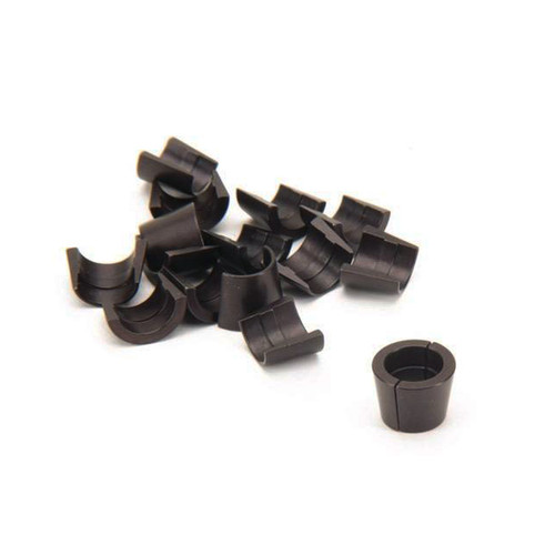 Valve Lock - 10 Degree - 11/32 in Valve Stem - Single Groove - Standard Height - Steel - Black Oxide - Set of 8