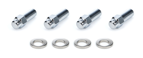 Lug Nut - Cragar SST - 1/2-20 in Right Hand Thread - 13/16 in Hex Head - 1.380 in Shank - Closed End - Washers Included - Steel - Chrome - Set of 4