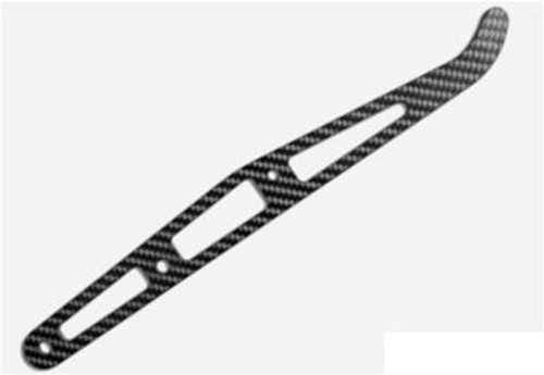 Parachute Handle - 8.5 in Long - 6 mm Thick - Carbon Fiber - Natural - Each