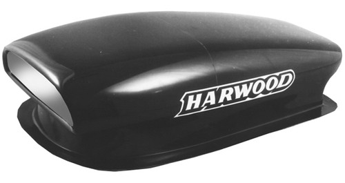 Hood Scoop - Aero II - 9.5 in Tall - 16.5 in Wide - 28 in Long - Fiberglass - Black - Each