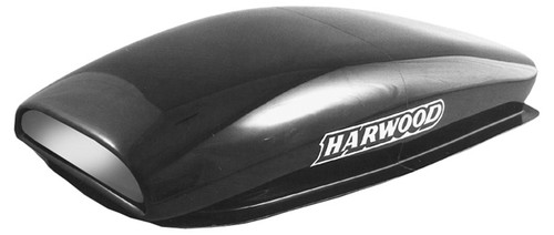Hood Scoop - Aero Mod I - 9 in Tall - 17.5 in Wide - 40.5 in Long - Fiberglass - Black - Each