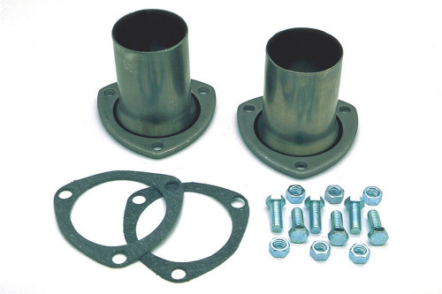 Collector Reducer - 3 in Inlet to 2.5 in OD Outlet - 3-Bolt Flange - Gaskets - Steel - Natural - Pair