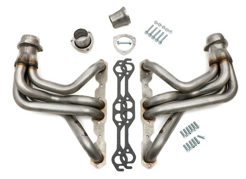 Headers - 1.625 in Primary - 3 in Collector - Gaskets / Hardware Included - Stainless - Natural - GM Fullsize SUV / Truck 1967-91 - Pair