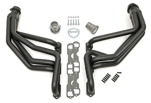 Headers - Black Elite - 1.75 in Primary - 3 in Collector - Gaskets / Hardware Included - Steel - Black Ceramic - GM Fullsize SUV / Truck 1967-91 - Pair