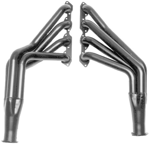 Headers - Street - 2 in Primary - 3 in Collector - Gaskets / Hardware Included - Steel - Black Paint - Big Block Chevy - GM F-Body / X-Body 1967-74 - Pair