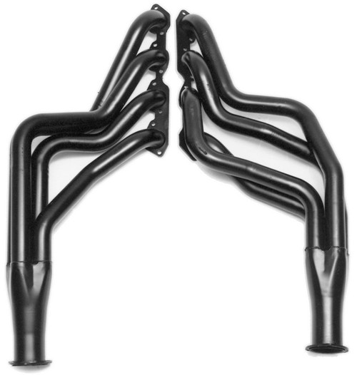 Headers - Street - 2 in Primary - 3 in Collector - Gaskets / Hardware Included - Steel - Black Paint - Big Block Chevy - GM A-Body 1964-77 - Pair