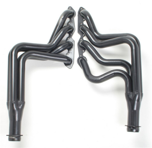 Headers - Street - 2 in Primary - 3 in Collector - Gaskets / Hardware Included - Steel - Black Paint - Big Block Chevy - GM F-Body / X-Body 1970-81 - Pair