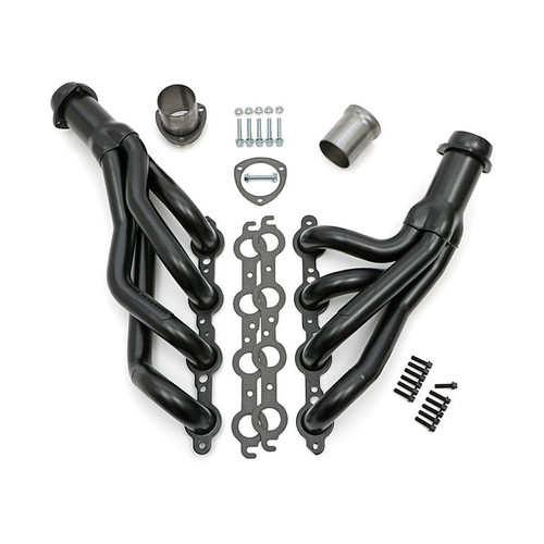 Headers - 1.75 in Primary - 3 in Collector - Gaskets / Hardware Included - Steel - Black Paint - GM LS-Series - GM G-Body 1978-88 - Pair