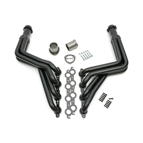 Headers - Long Tube - 1.75 in Primary - 3 in Collector - Long Tube - Gaskets / Hardware Included - Steel - Black Ceramic - GM LS-Series - GM A-Body 1968-72 - Pair