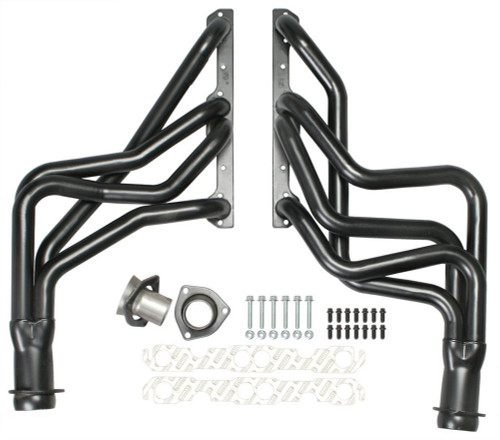 Headers - Street - 1.625 in Primary - 3 in Collector - Gaskets / Hardware Included - Steel - Black Paint - Small Block Chevy - GM F-Body / X-Body 1967-81 - Pair