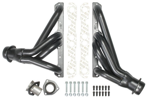 Headers - Street - 1.625 in Primary - 3 in Collector - Gaskets / Hardware Included - Steel - Black Paint - Small Block Chevy - GM F-Body 1982-92 - Pair