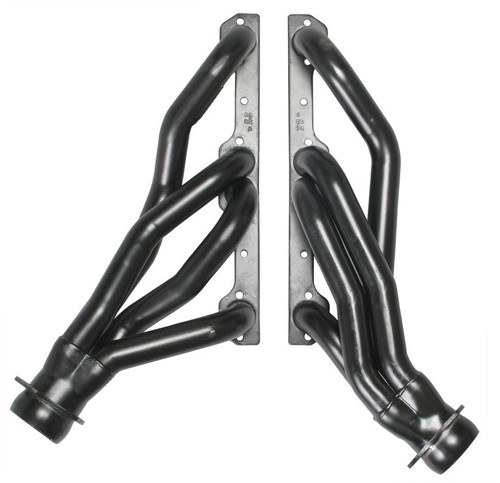 Headers - Street - 1.625 in Primary - 3 in Collector - Gaskets / Hardware Included - Steel - Black Paint - Small Block Chevy - GM A-Body / B-Body / F-Body / X-Body 1964-94 - Pair